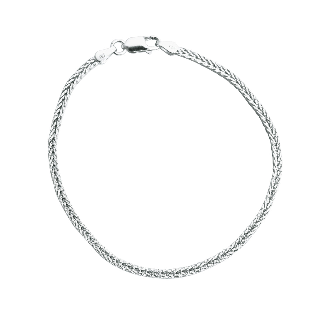 Silver Byzantine Men Bracelet in 8 inches