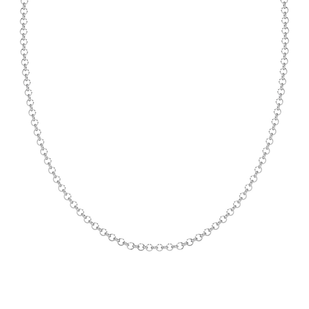 Silver Cable Men Chain Necklace in 24 inches