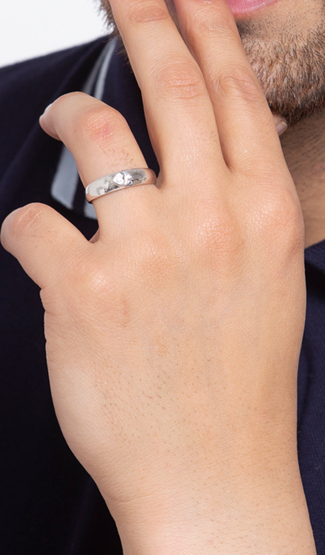 Silver Spade Ring